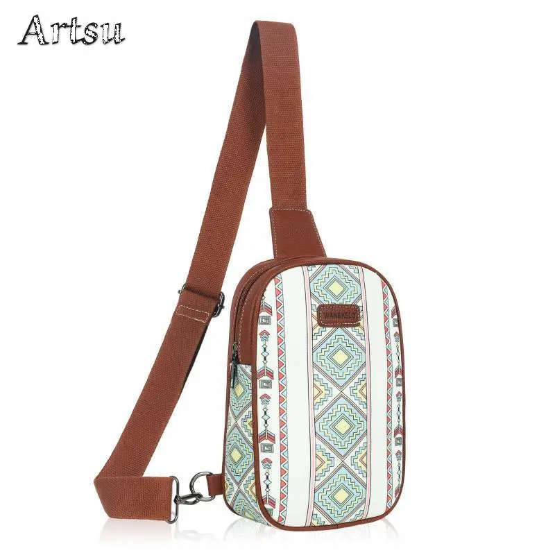 Neue Böhmische Frauen Brust Tasche Wasserdichte Europäischen Amerikanischen Retro Ultra Licht Leinwand Design Outdoor Multifunktionale Umhängetasche