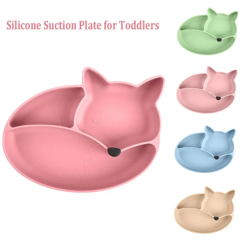 

Premium Silicone Suction Plate Non-slip Food Grade Grip Dish Dishwasher Safe Divided Bowls for Toddler