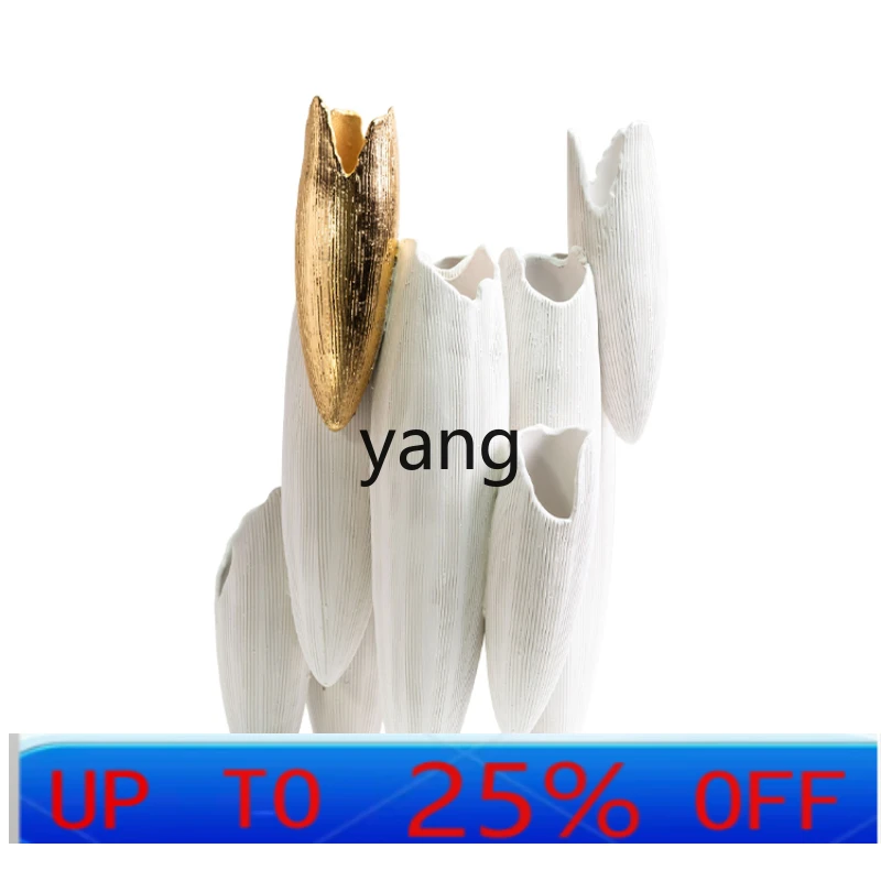 

LH Shuttle Ornaments Vase Silent Wind Simple Flower Arrangement Decoration Home Model Room B & B