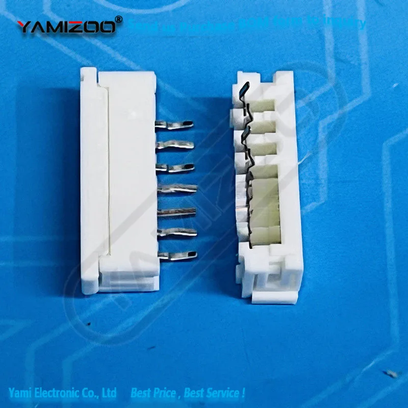 1 Stück 52147-0710 521470710 0521470710 7P-Stecker Flachbandkabel-Verbinder PIN 7 POS 2mm Lötanschluss ST Durchsteckmontage Neu Original – Detail 1