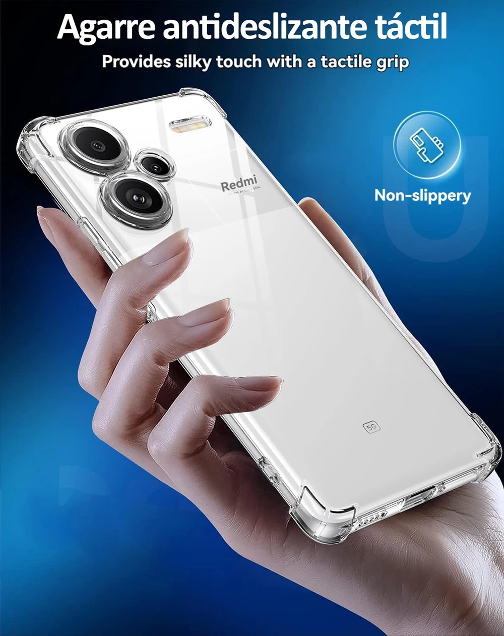 Luxury Shockproof Silicone Soft Case For Xiaomi Redmi Note 13 12 11 11S 11T Pro Plus Pro+ 12C 13C 4G 5G Clear Thin Cover Shell image 4