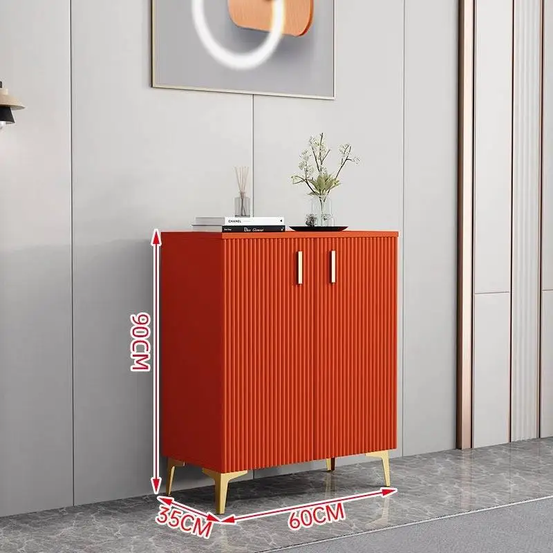 تصميم خزانة خذاء مغلقة مقاومة للغبار على الطراز الإيطالي فاخرة وضيقة لغرفة المعيشة خزانة خذاء نحيفة Szafka Na Buty أثاث منزلي