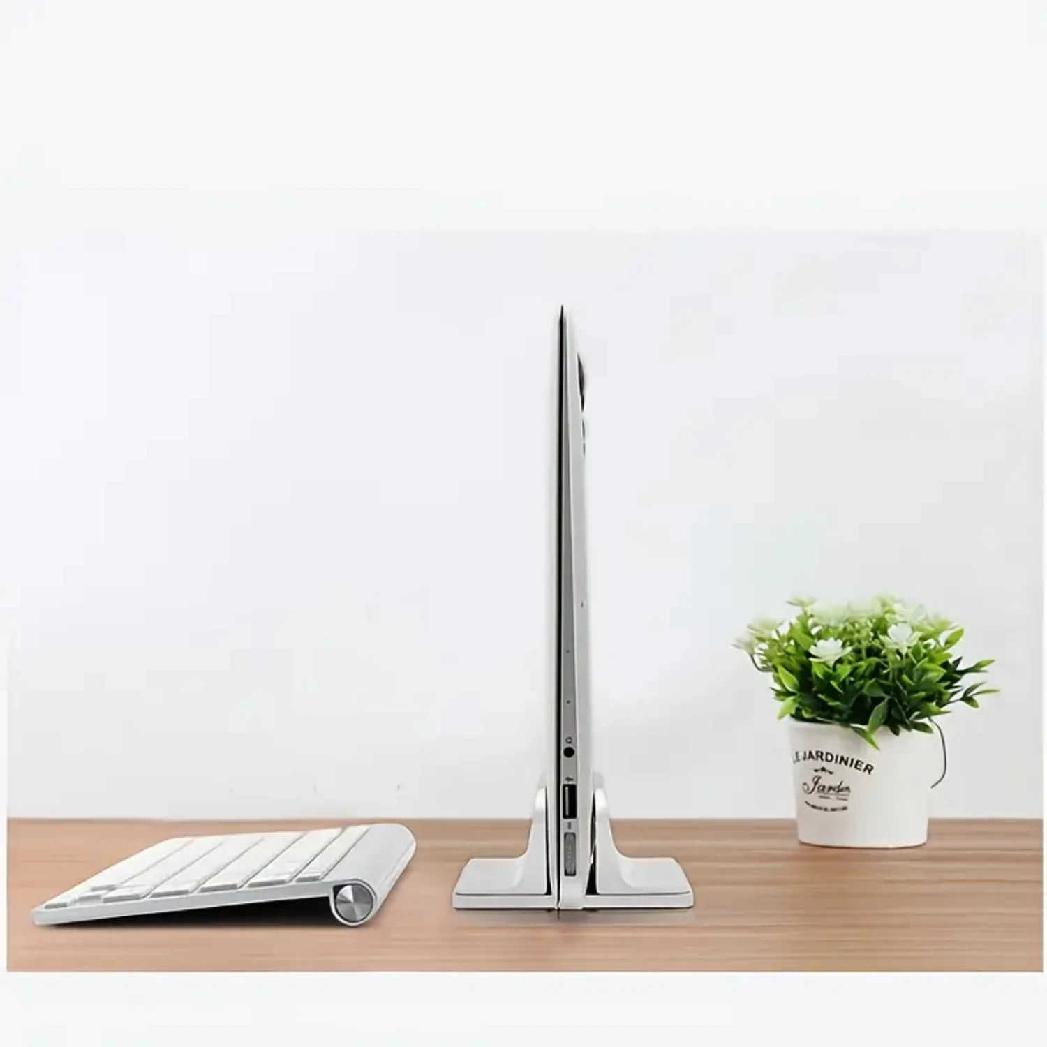 

Ergonomic, Stylish, and Adjustable Single Hole Desktop Notebook Stand Bracket with Double Underside Rack - Sturdy Design for Max
