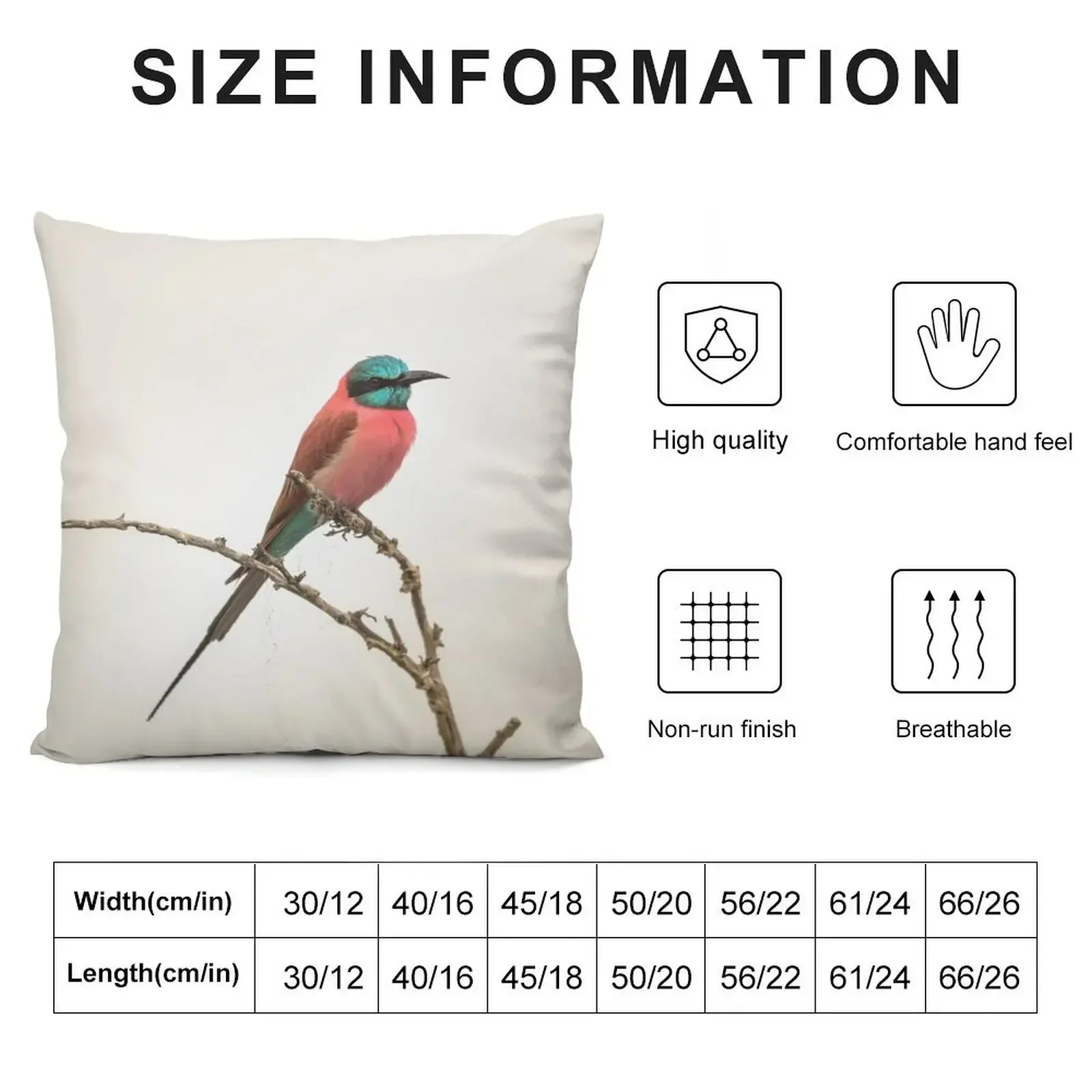 Carmine Bee Eaters Throw Pillow Sofa Cover Cushion Cover For Sofa ornamental pillows Plaid Sofa pillow