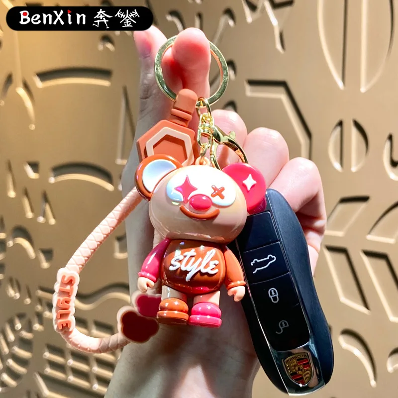 2025 미노스 크리에이티브 만화 다채로운 조합 코알라 인형, 열쇠고리, 가방, 펜던트, 자동차 키체인, 펜던트 및 선물