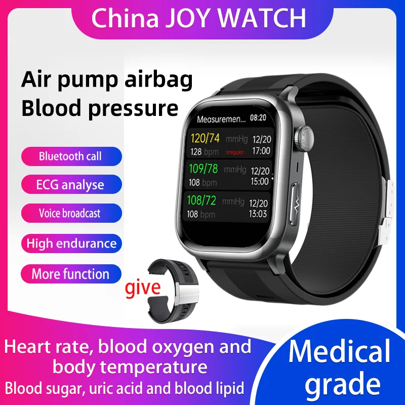 2025 relógio rastreador de saúde com pressão arterial monitor de freqüência cardíaca bluetooth chamada funcionalidade esportes banda para monitorament