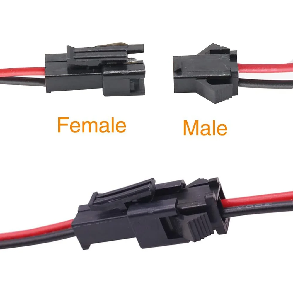 10 Paare Schnellverbinder JST SM 2 Pins, Stecker Männlich-Weiblich, Länge 10 cm, Terminal-Adapter 2-Wege, Einfache Montage für LED-StreifenJST SM Verbinder Kabelverbinder Terminaladapter Schnellverbinder 2 Pins Männlic – Detail 8