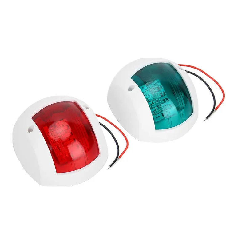 ISURE MARINE LED Navigation Side Bow Lights Plastic House Marine Boat Yacht Red & Green