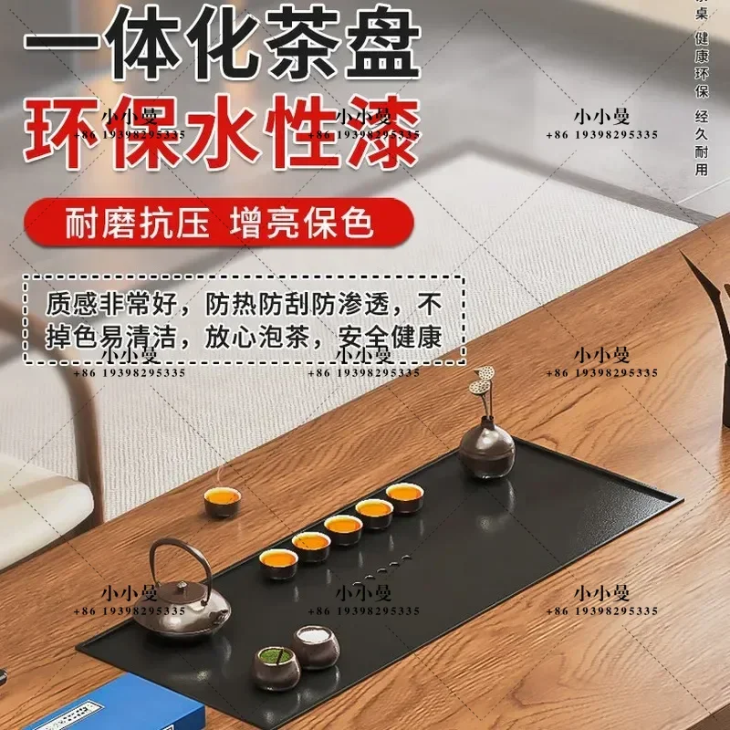 Solid Wood Island Tea Table Modern Simple Large Board Office High End Tea Room Furniture 2026 New Design