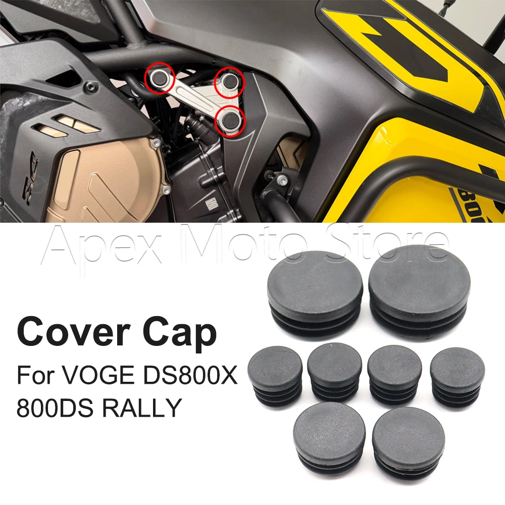 Motorcycle Accessories Frame Hole Cover Caps Frame Hole Protection For VOGE DS800X 800DS RALLY DS 800 X DS800 X