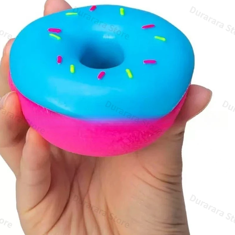 NeeDoh Dippin Dazzler Egg Donut prank stress relief toy soft glue vinyl squeeze toy Slow Rebound Pinch Ornament Relaxation view 2