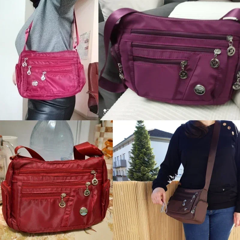 Moda na co dzień torba na ramię typu crossbody torba damska nylonowe wodoodporne torby listonoszki dla torebek damskich wysokiej jakości wielofunkcyjne — zdjęcie 4