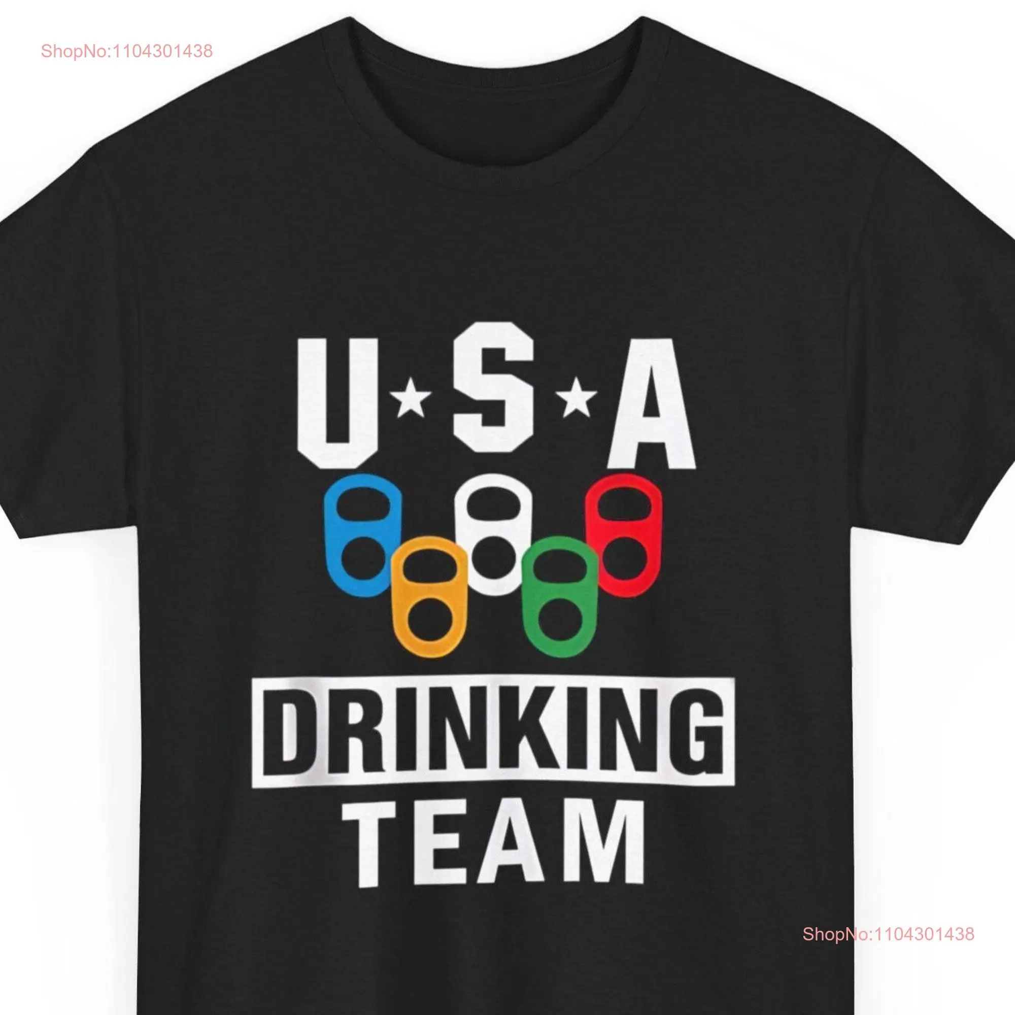 USA Drinking Team T Shirt Beer Party Funny long or short sleeves