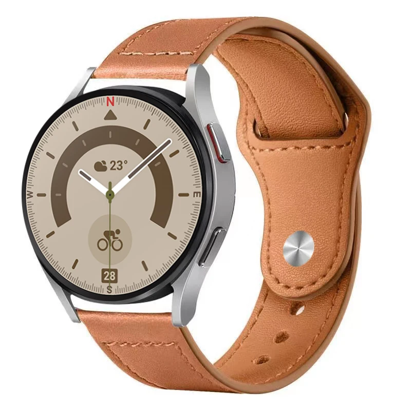 Leather strap For Samsung Galaxy watch 7/6/5/pro/4/Classic/Active 2 Wristband 20mm 22mm bracelet Amazfit GTS/GTR 4/3/2 mini Band