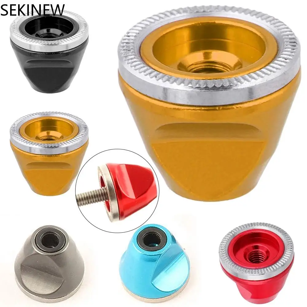 Anti-slip Bicycle Hub Nut for Quick Release Axle M5 Wheel Nuts Bolt Screw Cap Protection Hub Aluminum Alloy Mountain Bike Parts