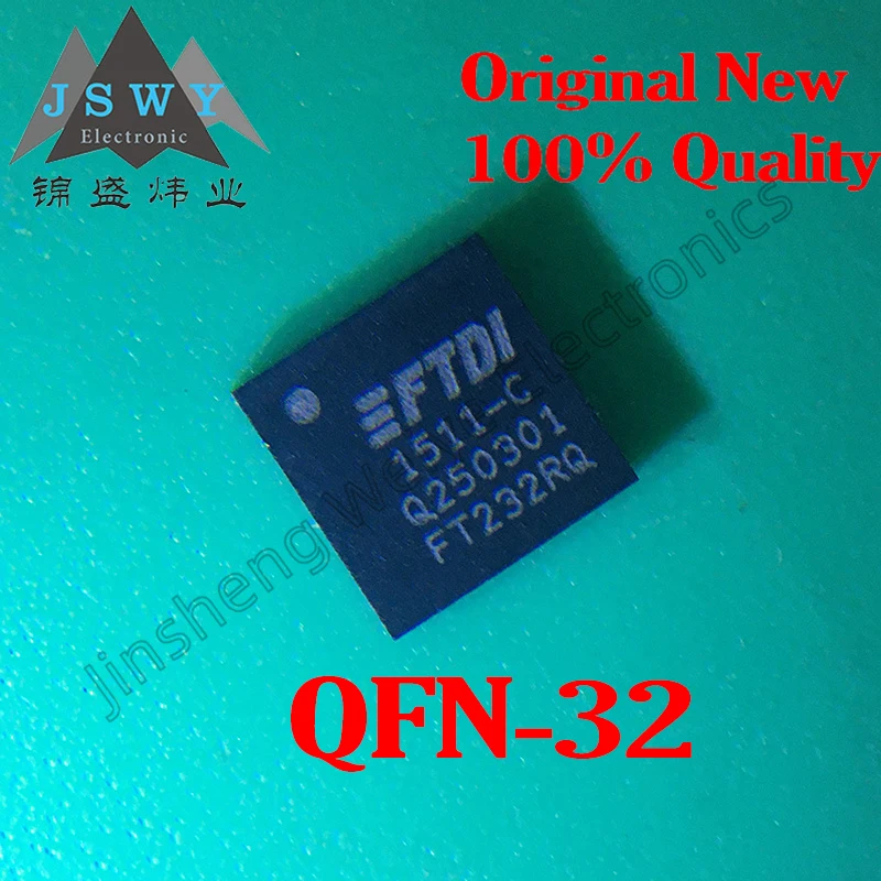 

(1/5pcs) FT232RQ FT232RQ-REEL QFN32/USB to serial port chip/USB to UART bridge/new original stock/electronic original