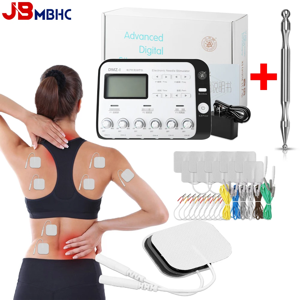 

Tens Unit Professional Physiotherapy Electroacupuncture Massager BodyMuscle Relax EMS Acupuncture Electrostimulator+Meridian Pen