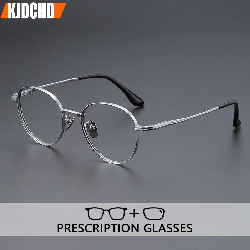 

Очки для чтения KJDCHD из чистого титана для мужчин, с защитой от синего света, для коррекции близорукости, фотохромные, прогрессивные, с диоптриями