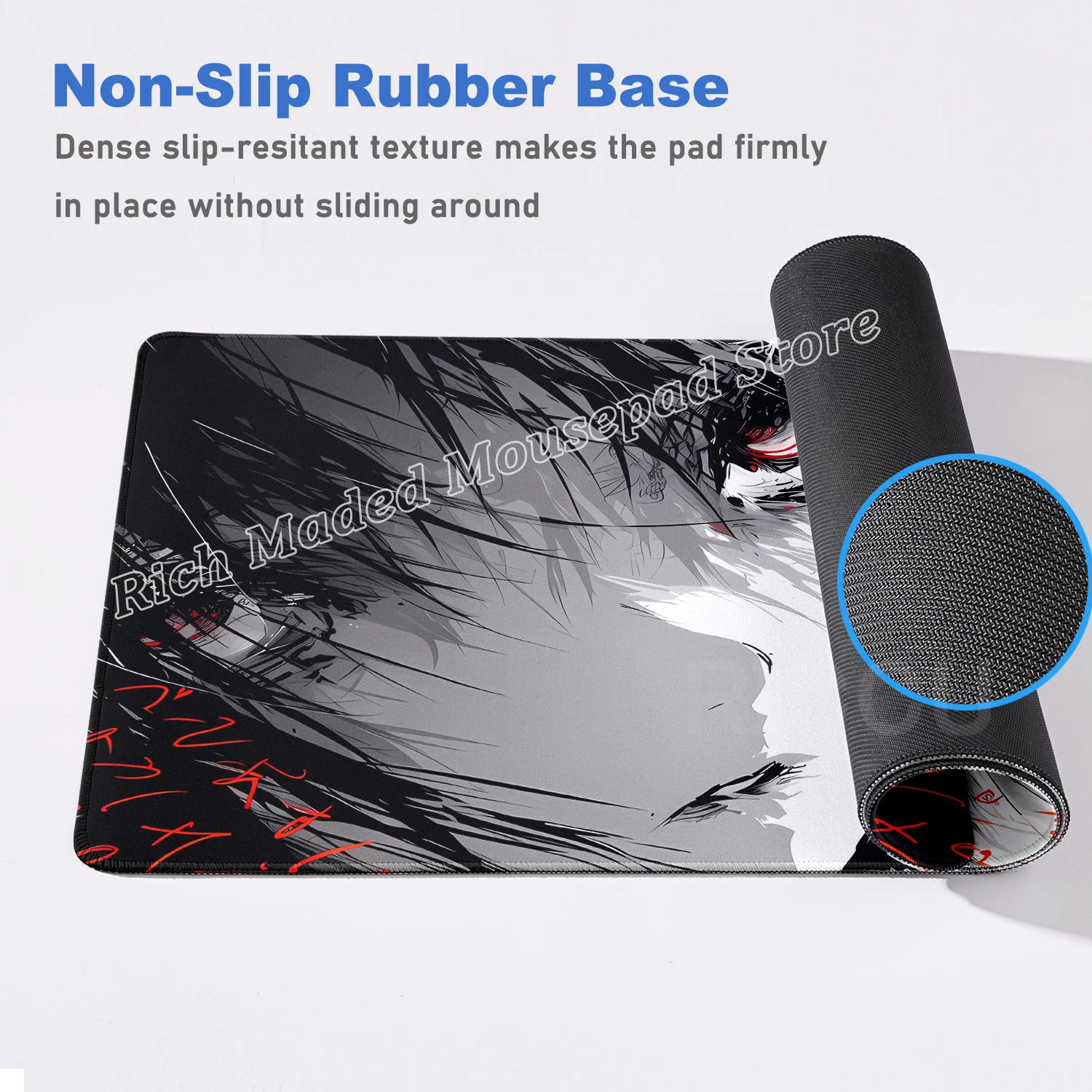 Эстетический коврик для мыши в стиле аниме для девочек, аксессуары для компьютерного игрового стола, 400x900 мм, большой коврик для мыши для геймера, удлиненный текстовый художественный коврик для стола, ковер