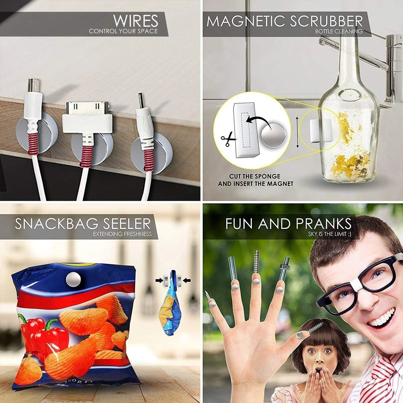 مغناطيس قوي صغير 8 × 1 مم، مغناطيس ثلاجة صغير مستدير DIY قوي جدًا للسبورة البيضاء #3