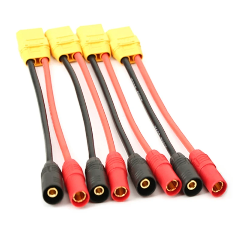 

AS150 XT150 Male/Female To XT60 XT90 Plug DC Power Conversion Cable Connector 10AWG Silicone Wire Suitable for RC Batteries