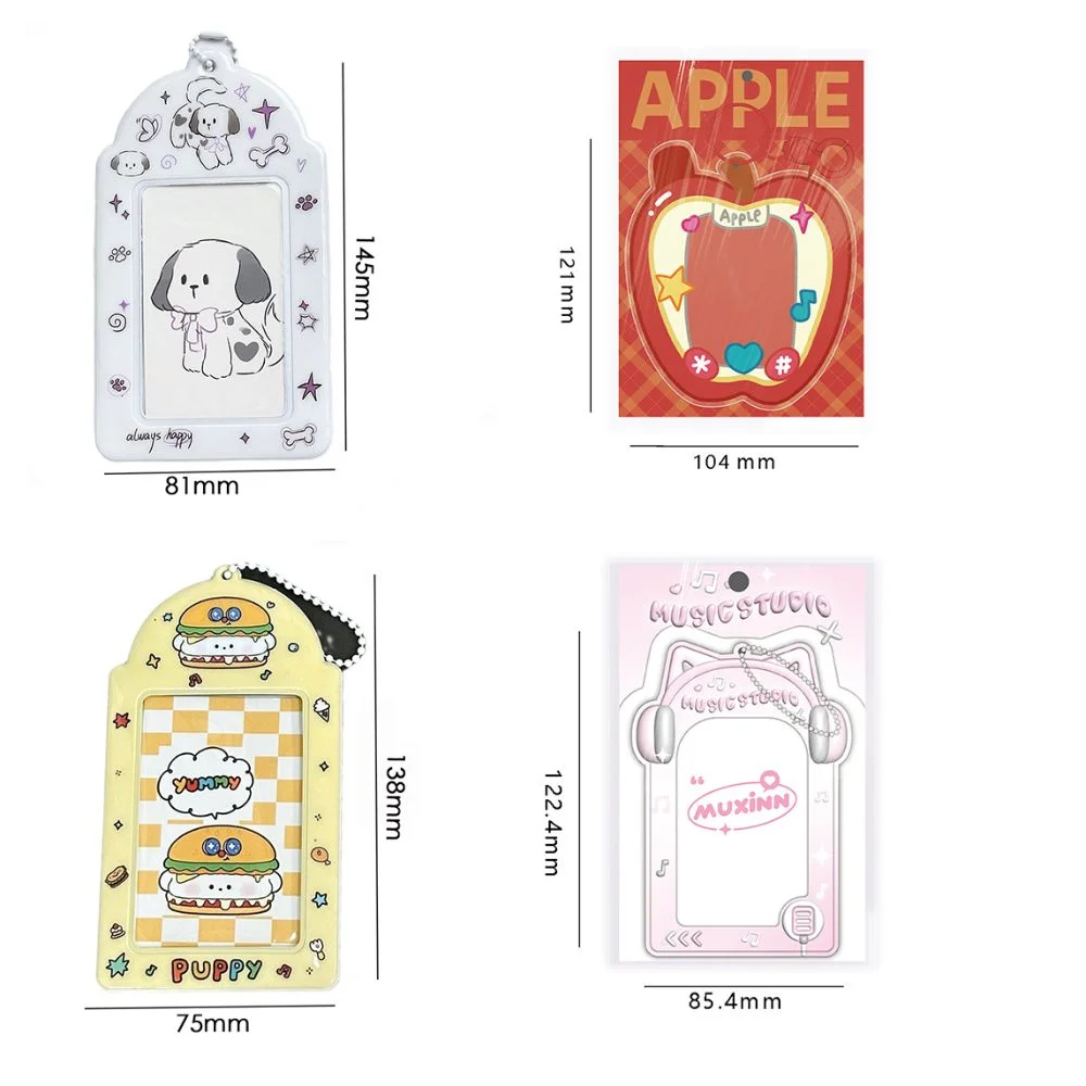 Animal Photocard Case Student Card Holder Bag Keychain Photocard Holder Cartoon Idol Photos Protective Cover