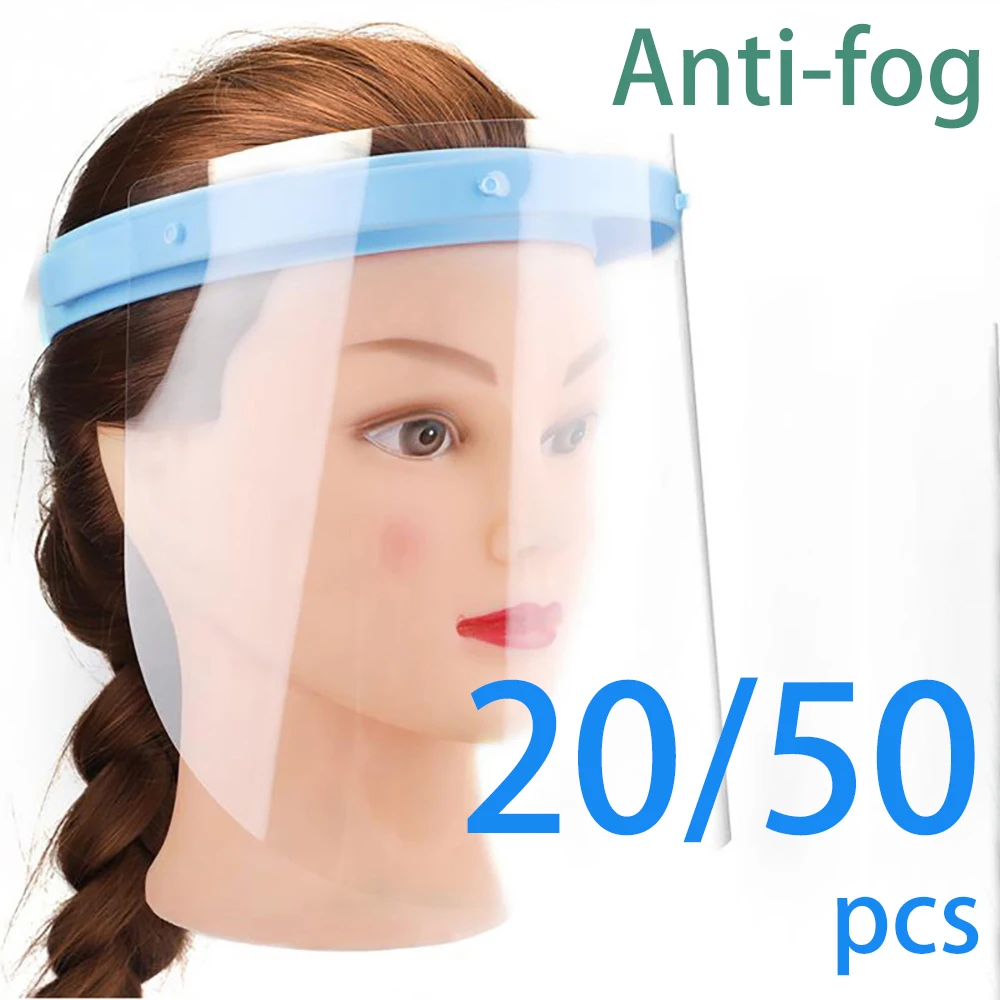 

20/50 шт. стоматологических противотуманных масок, регулируемый защитный щиток для лица стоматолога с 10 сменными противотуманными ПЭТ-визарами, стоматологические инструменты