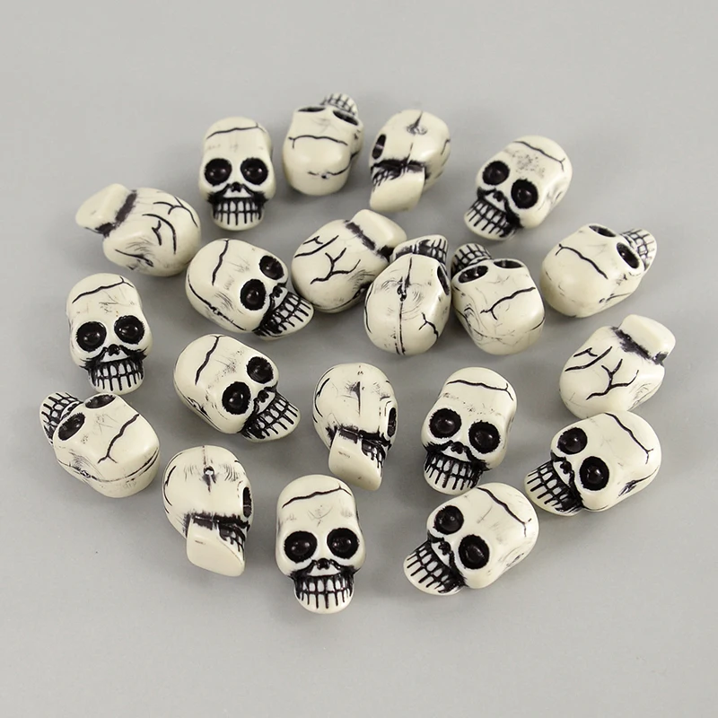 

10pcs Mini Skull Skeleton Scary Halloween Party Decorations for Home Table Resin Ghost Skeleton Head Haunted House Horror Props