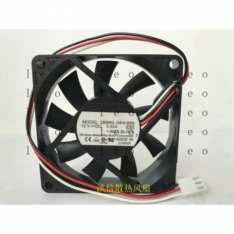 AA  for  NMB 7015 2806KL-04W-B89 DC12V 0.65A 70 * 15MM 7CM 3-wire cooling fan 3pin