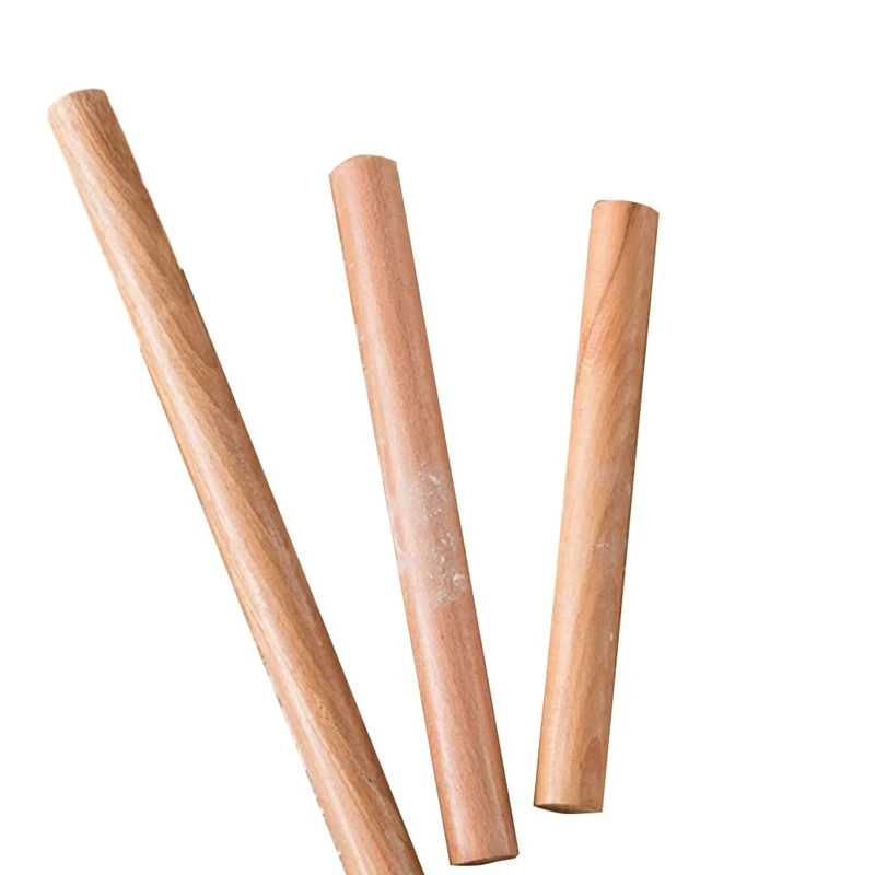 Household Rolling Pin, 25/30/50CM 3-Pack Solid Wood Wooden Rolling Pin, Dough Utensil Kitchen