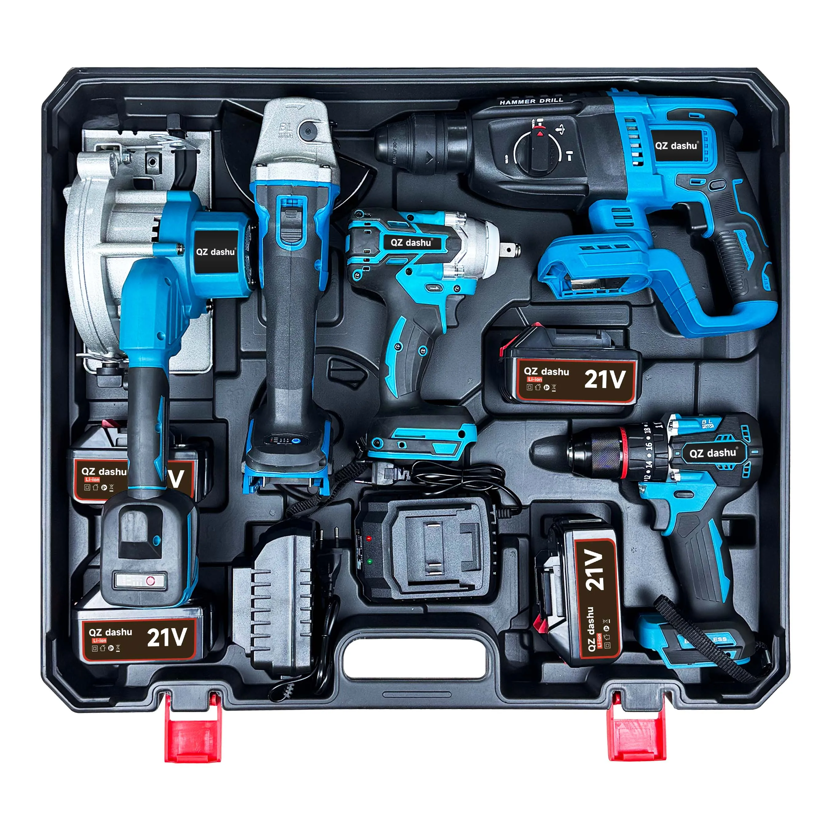 

Большое дерево, оптовая продажа, 5 шт., промышленный электрический ударный гайковерт, угловая шлифовальная машина, беспроводные циркулярные пилы, набор инструментов, режущий станок