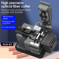 COMPTYCO AUA-X3 Fiber Cleaver FTTH Fiber Optic Cable Cutting Knife 24 Sided Blade Optical Fiber Cutter Tool Manual Knife Return