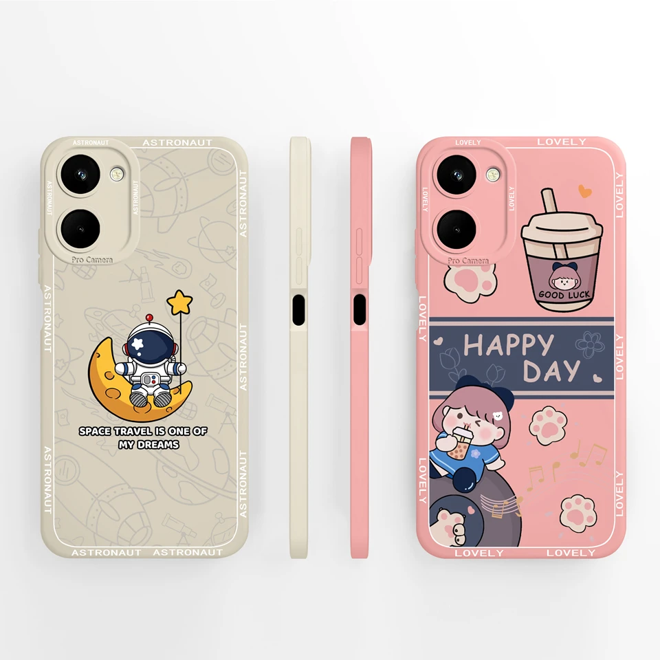 For OPPO Realme 10 10 Pro 10 Pro Plus Cases Beautiful Flower Girl Camera Protection Durable Shockproof Cover For realme 10 Coque