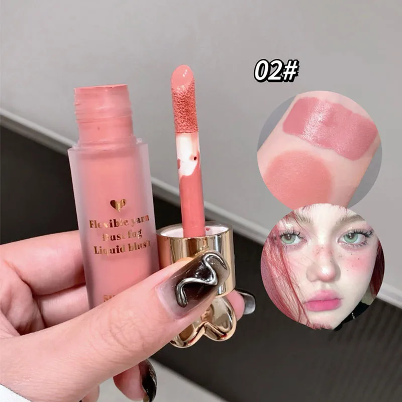 귀여운 모노크롬 소프트 미스트 리퀴드 블러셔 스틱 내추럴 뺨 염색 블러쉬 밀크 스트로베리 페이스 루보르 루즈 한국 메이크업 화장품