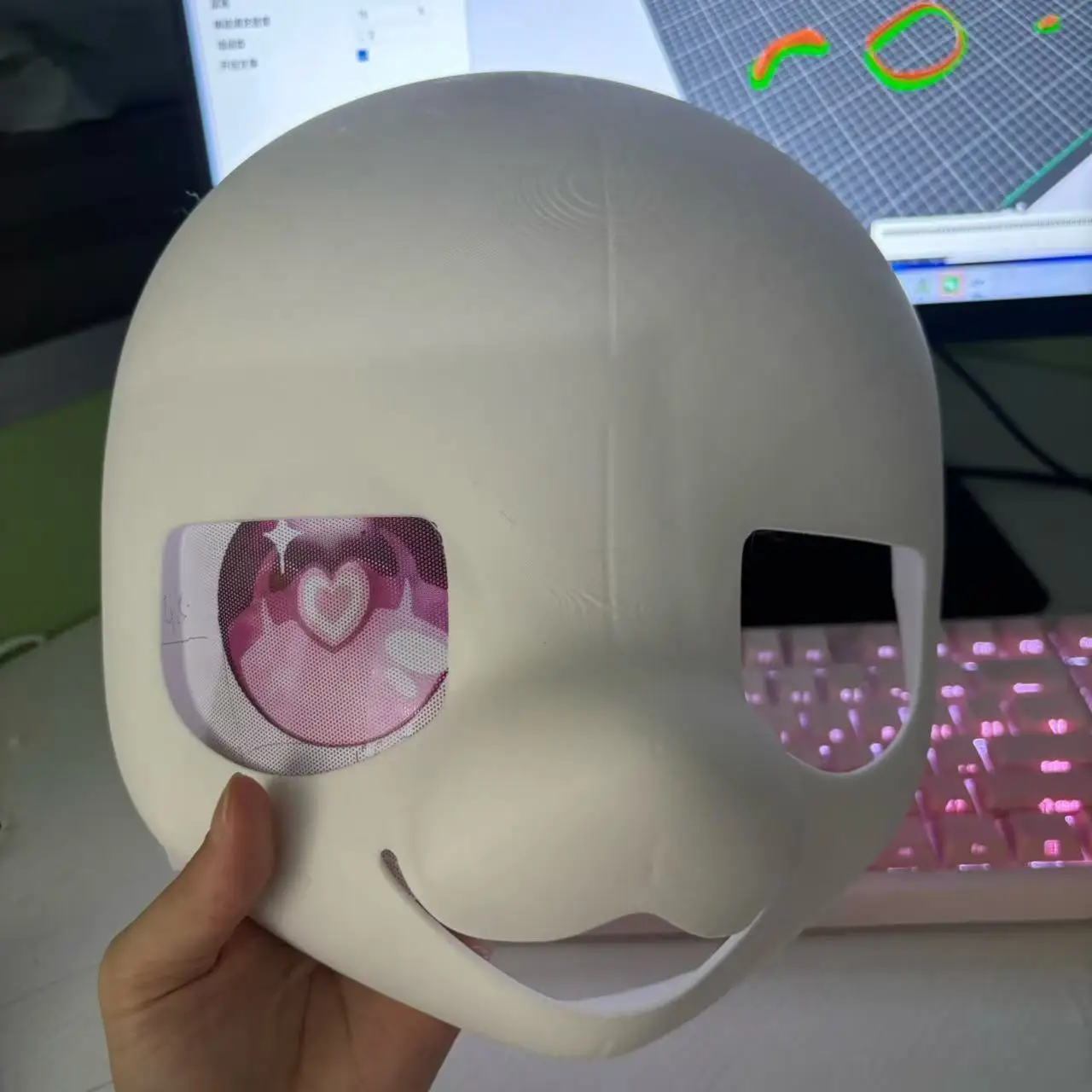 

Kemono Base Mask Toshort Snout Fursuit Kig Serie Beast Suit 3D Printed Skull Costume DIY Cos Accessories Cosplay Mask