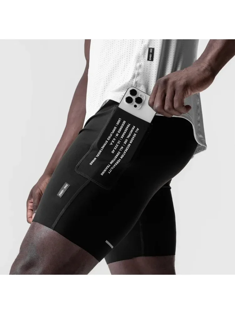 Short de sport à Compression élastique pour hommes, séchage rapide, basket-ball, course à pied, Fitness, survêtement slim, pantalon court, survêtement, été