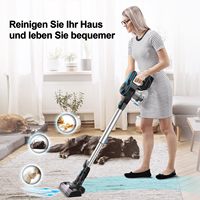 ES INSE N5S Cordless Vacuum Cleaner 6-in-1 Rechargeable Lightweight Stick Vacuum with 2200mAh Battery, for Household Cleaning