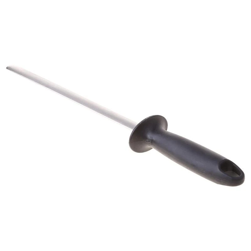 JU64 Sharpener Oval 10 inch Professional  Sharpener  Sharpening Rod with ABS Handle for Kitchen