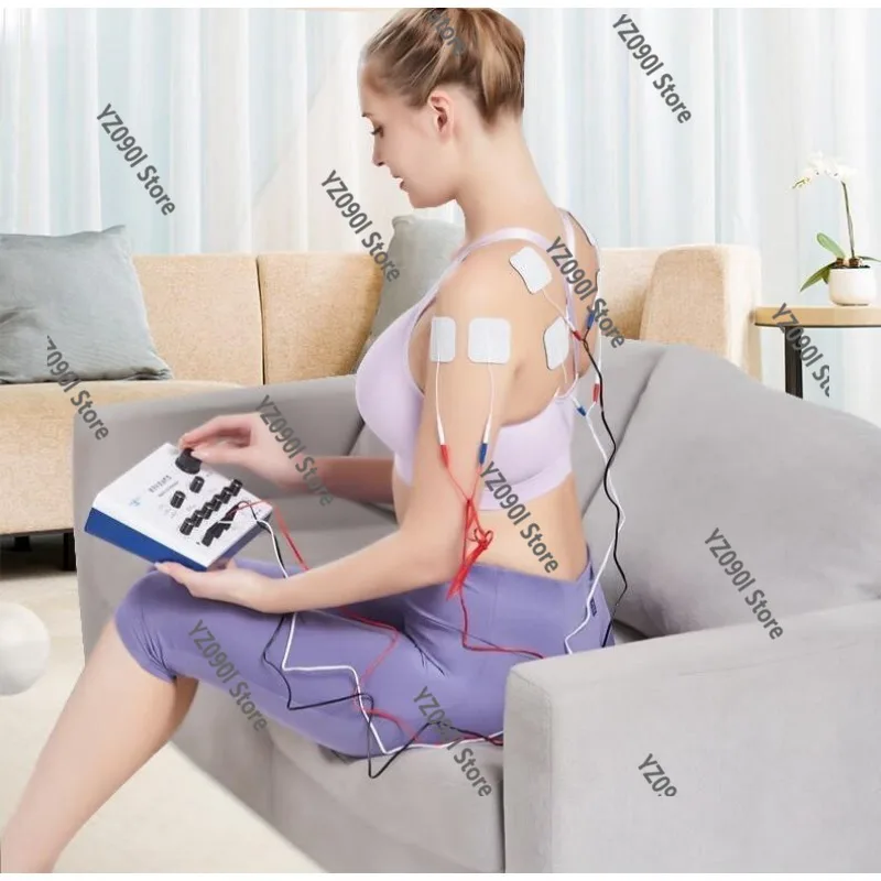 Nerve Muscle Electrostimulator 6 Channel Output Acupuncture Therapy Machine Body Massage Patches