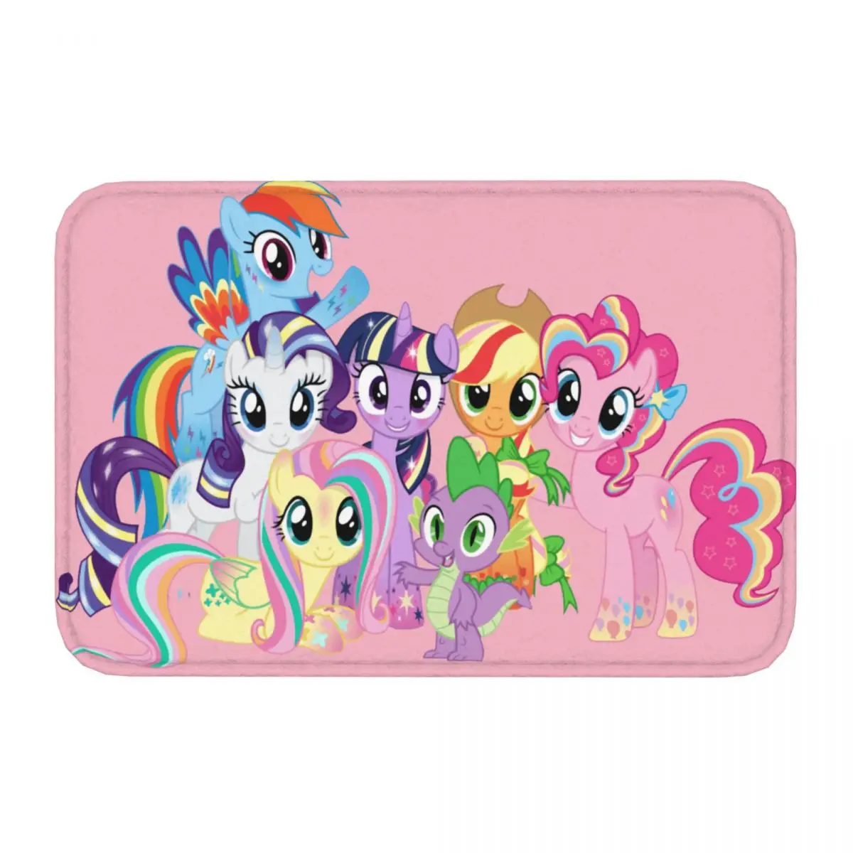 Look Bath Non-Slip Carpet My Little Pony Living Room Mat Welcome Doormat Home Decoration Rug