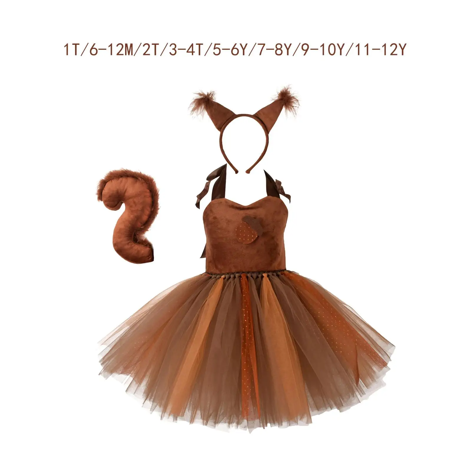 

Комплект платьев-пачек для девочек в стиле белки для сценических выступлений, платье принцессы