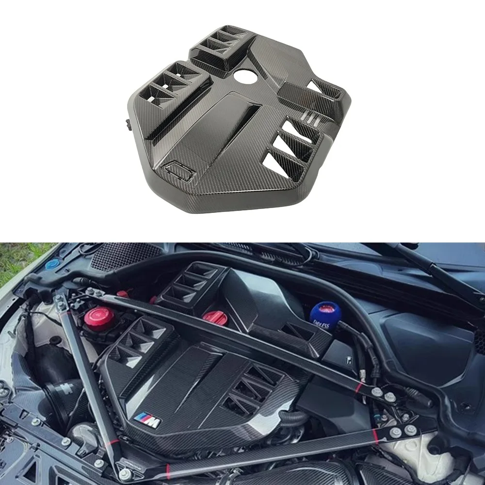 For BMW M2 M3 M4 Modification with Increased Coverage Genuine Dry Carbon Fiber Engine Cover G87 G80 G82 Engine Cover Cabin Panel 