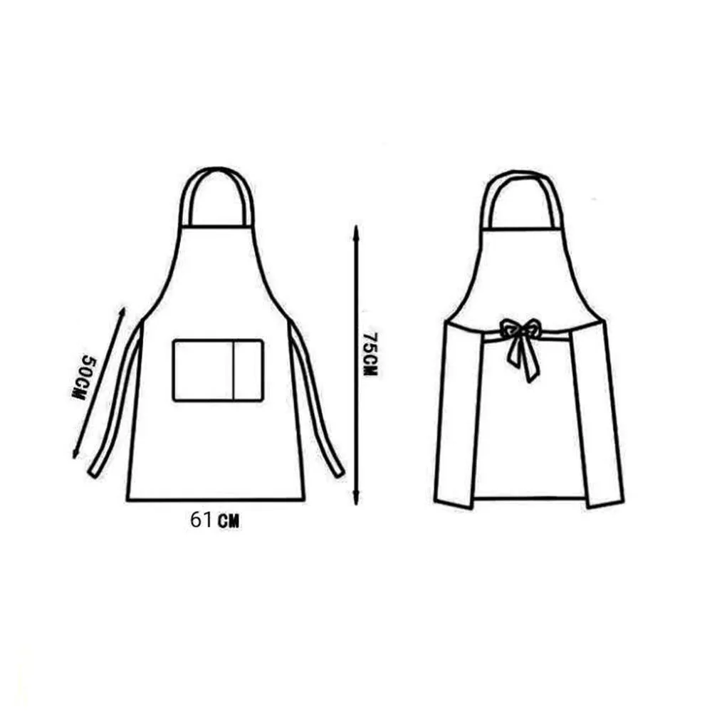 남녀공용 주방 가정용 요리 앞치마, 오일 방지 방수, 성인 허리 패션, 커피 오버올 앞치마, 주방 액세서리