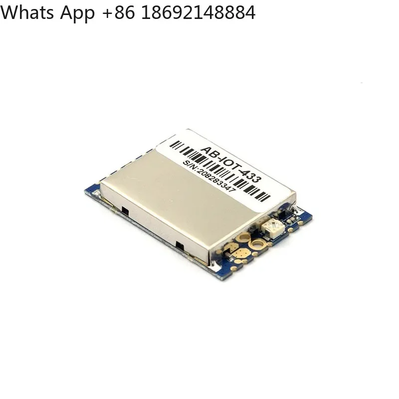 The AB-IOT-433 SMD module has adjustable signal amplification power for bidirectional 415-455M half-duplex 433M signal output