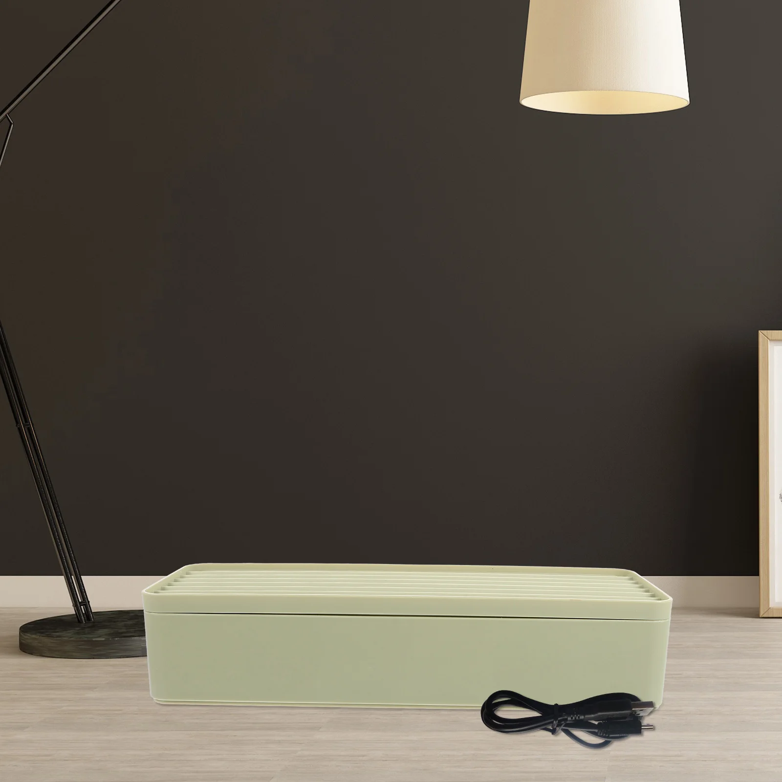 

Cable Management Box ganizer Green Desktop Cord Storage Charging Cable Holder Wire Tidy Electronics Case Home Office