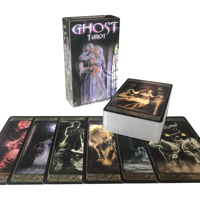 Hot sales Ghost Tarot Oracle Tarot Card Fate Divination Prophecy Card Family Party Game Toy Tarot 78 Card Deck PDF Guide