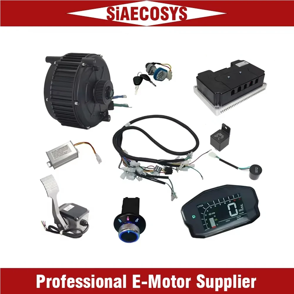 5000W 72V High-Speed Mid Drive Motor Kit, QS165 V1 Pro for Go Kart ATV Conversion with Fardriver ND72680