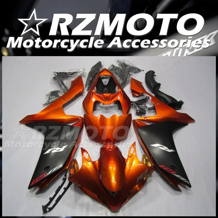 

4Gifts New ABS Motorcycle Whole Fairings Kit Fit for YAMAHA YZF - R1 2007 2008 07 08 Bodywork Set Orange