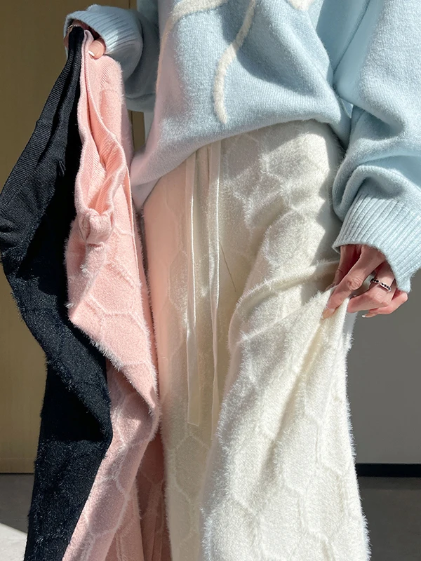 

Брюки с высокой талией из вельвета Water Rabbit, широкие, прямые, мягкие, свободные, струящиеся, осенне-зимняя новинка