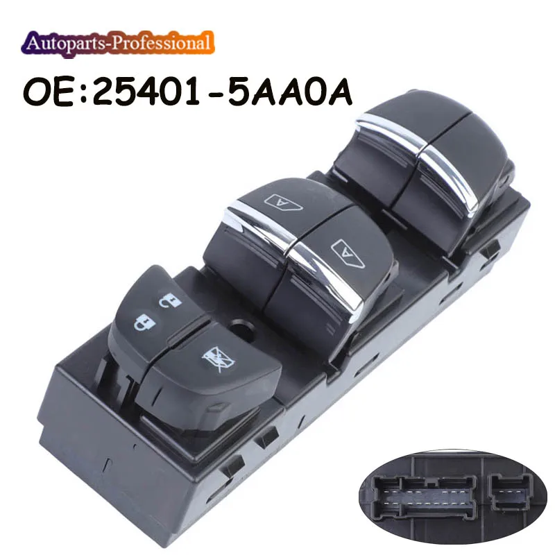 

High Quality Power Window Master Switch 254015AA0A 25401-5AA0A For Nissan Murano 2015-2020 Car Auto accessorie